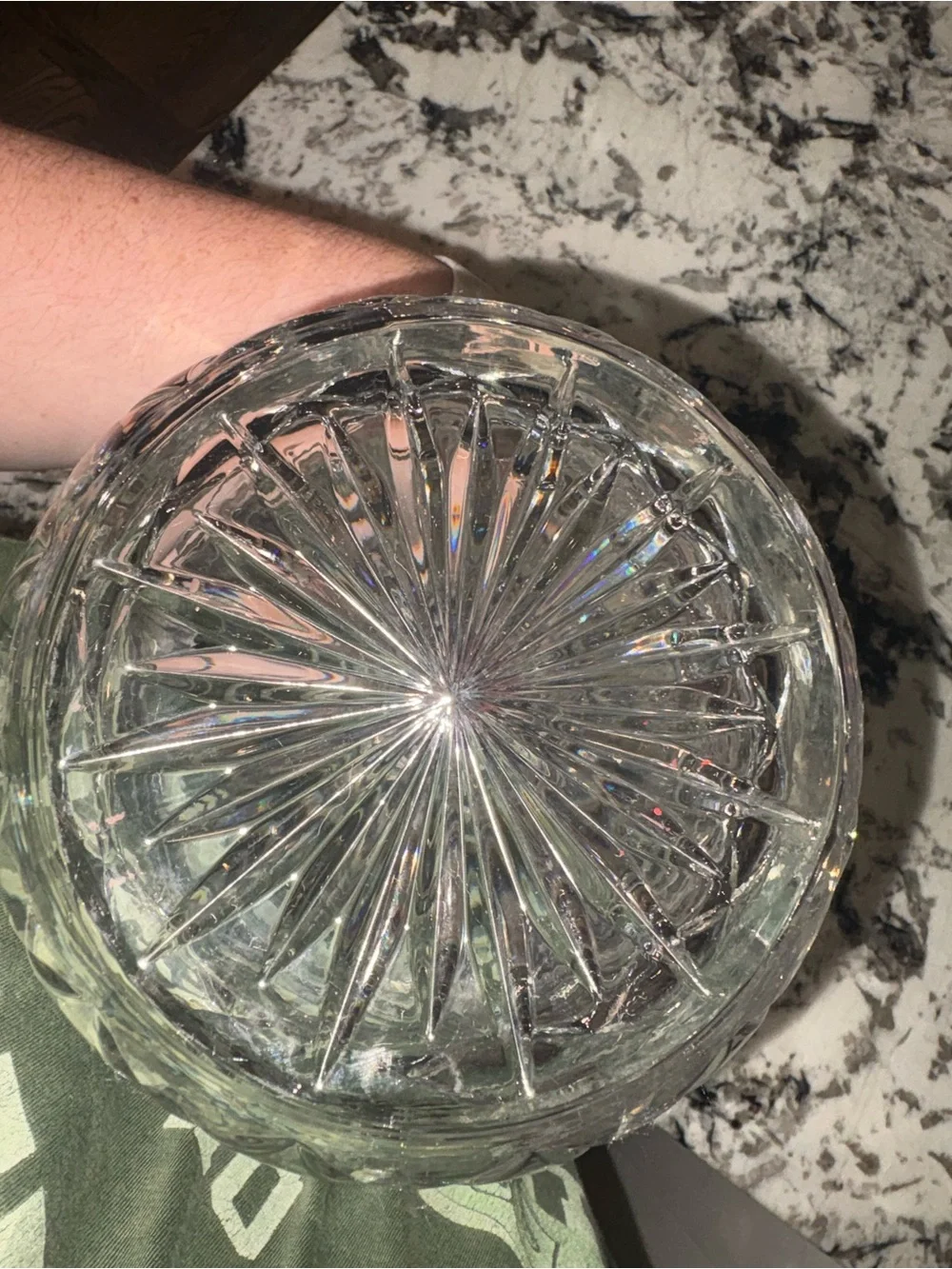 STUNNING VINTAGE TOSCANY GERMAN 24% LEAD CRYSTAL SUNRAYS VASE 8 3/4 Inches